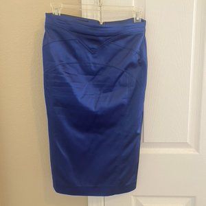Bebe Sapphire Blue Pencil Skirt